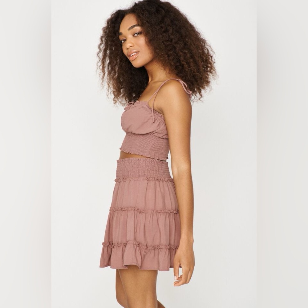 GARAGE Clothing Tiered Ruffle Skirt